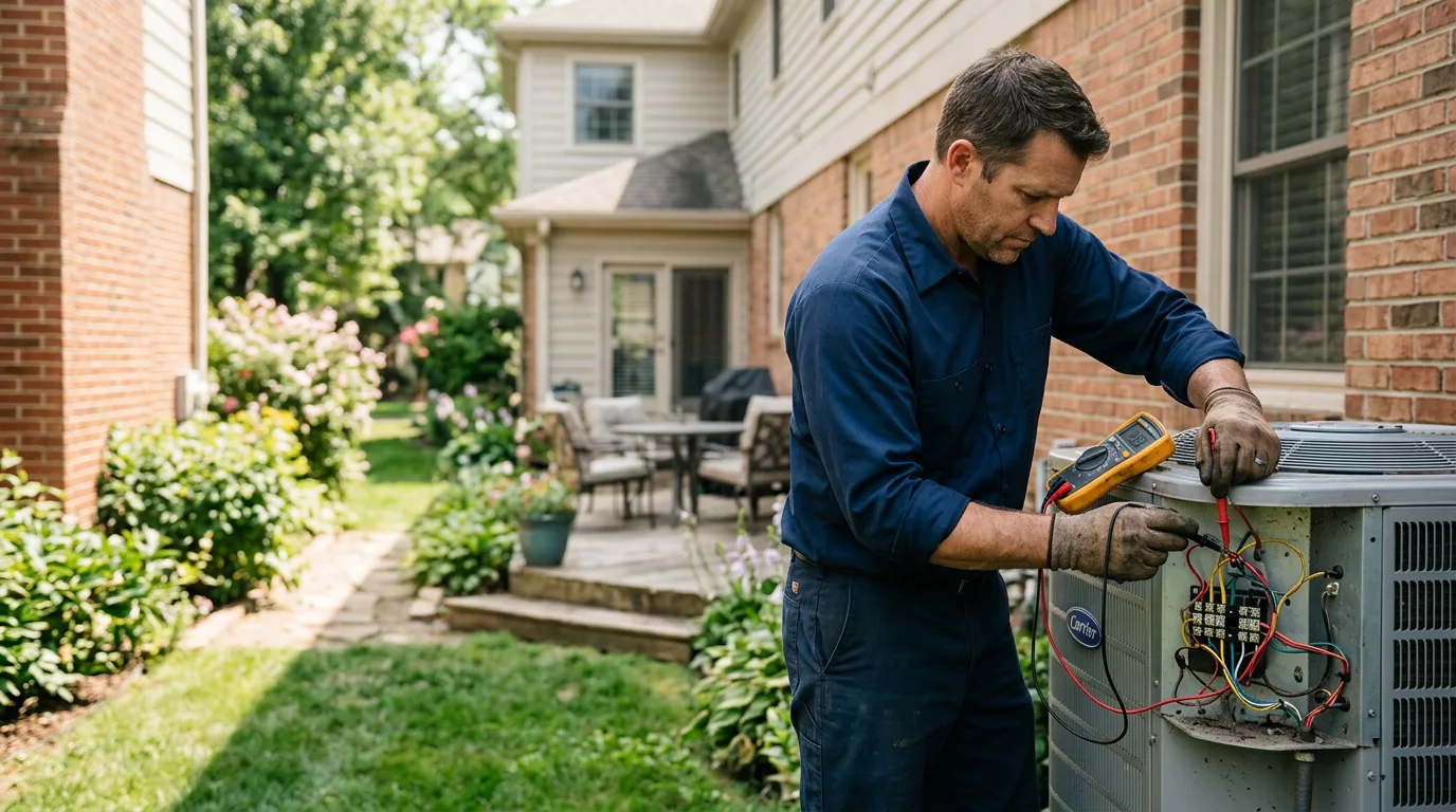 HVAC technician working near Linwood, MI